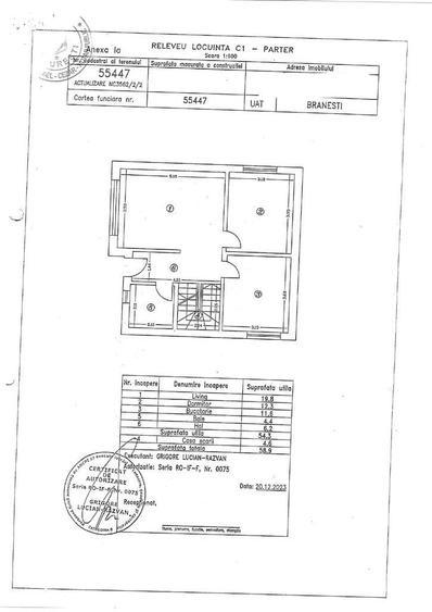 Casă cu 4 camere decomandat cu Teren 300 Mp în Brănești