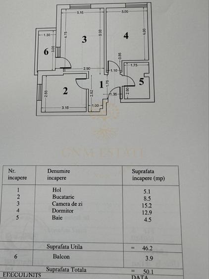 Apartament cu 2 camere decomandat, mobilat în Păcii