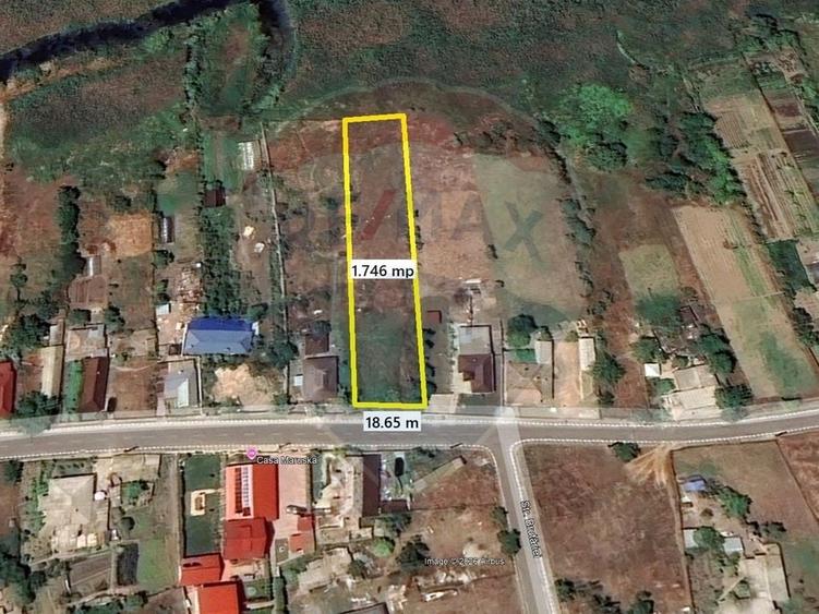 Teren Construcții intravilan de 1746 mp, în Murighiol