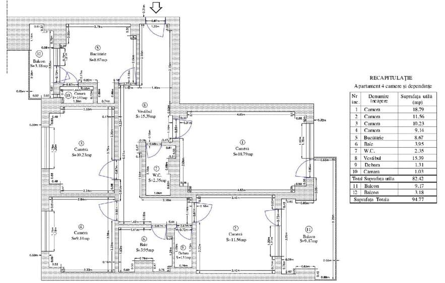 Apartament cu 4 camere decomandat în Lacul Tei