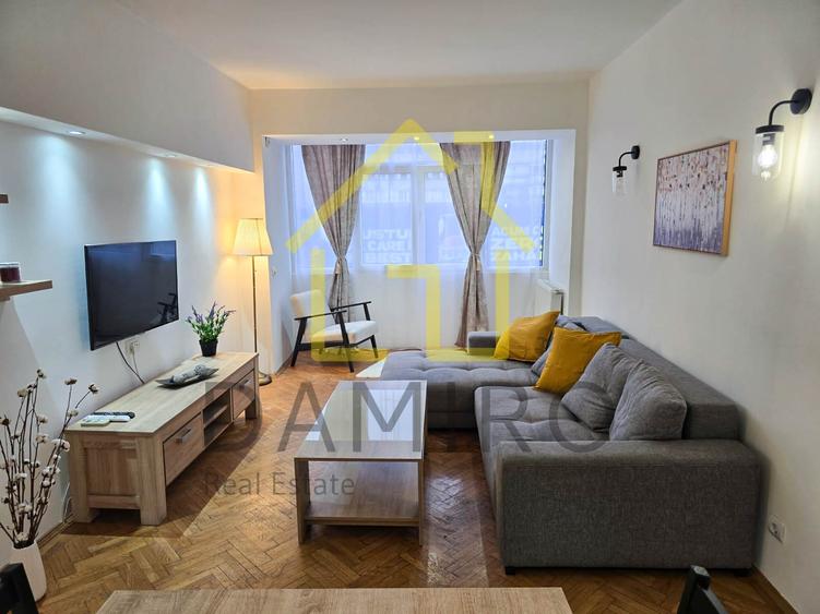 Apartament cu 2 camere semidecomandat, mobilat în Magheru