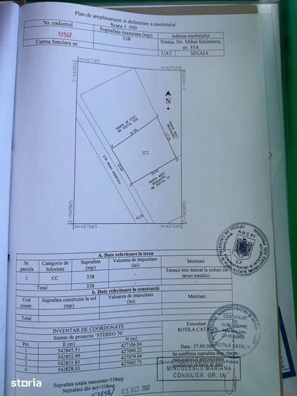 Teren de 338 mp, în Central
