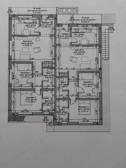 Apartament cu 4 camere decomandat în Nord