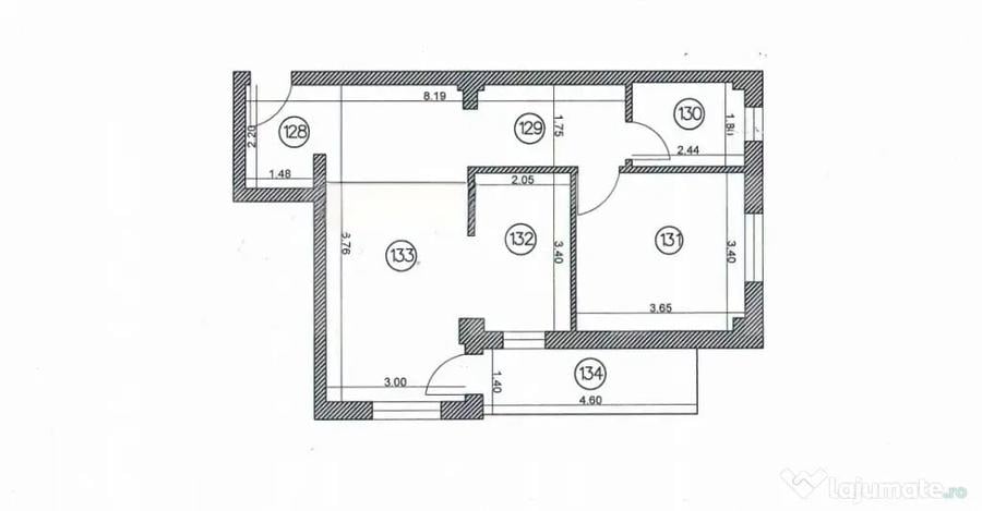 Apartament cu 2 camere decomandat în Obcini