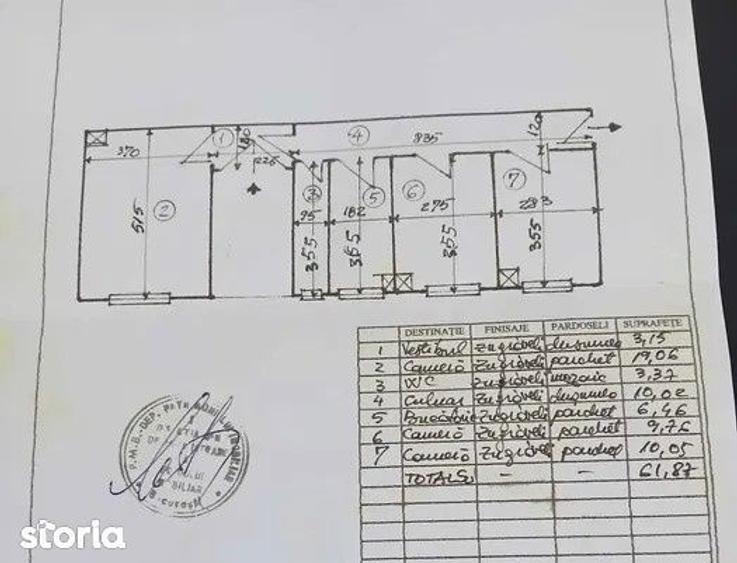 Apartament cu 3 camere decomandat, mobilat în Cișmigiu