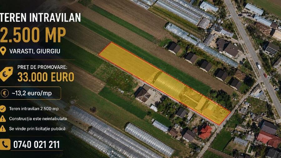 Casă individuală cu 3 camere cu Teren 2500 Mp în Vărăști
