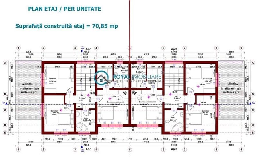 Duplex cu 5 camere cu Teren 284 Mp în Păulești