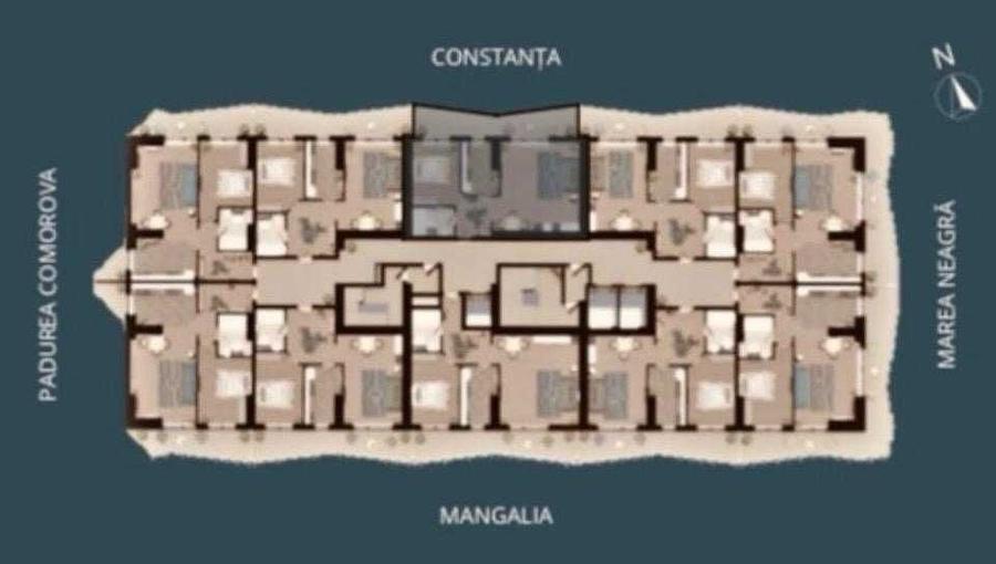 Apartament cu 2 camere decomandat în Central