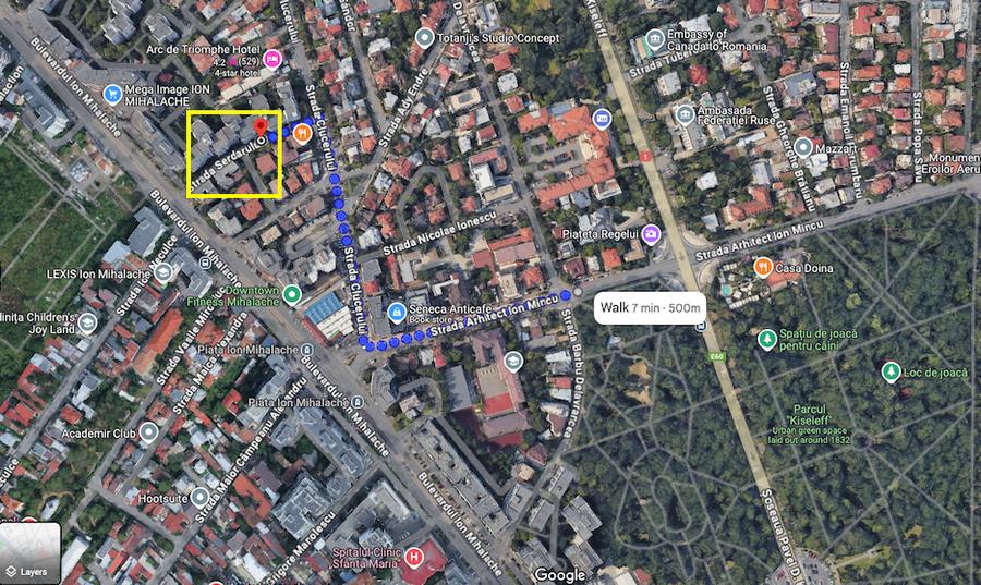 Apartament cu 3 camere decomandat în Aviatorilor