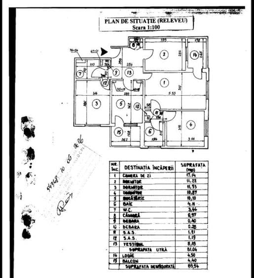 Apartament cu 4 camere semidecomandat în Crângași