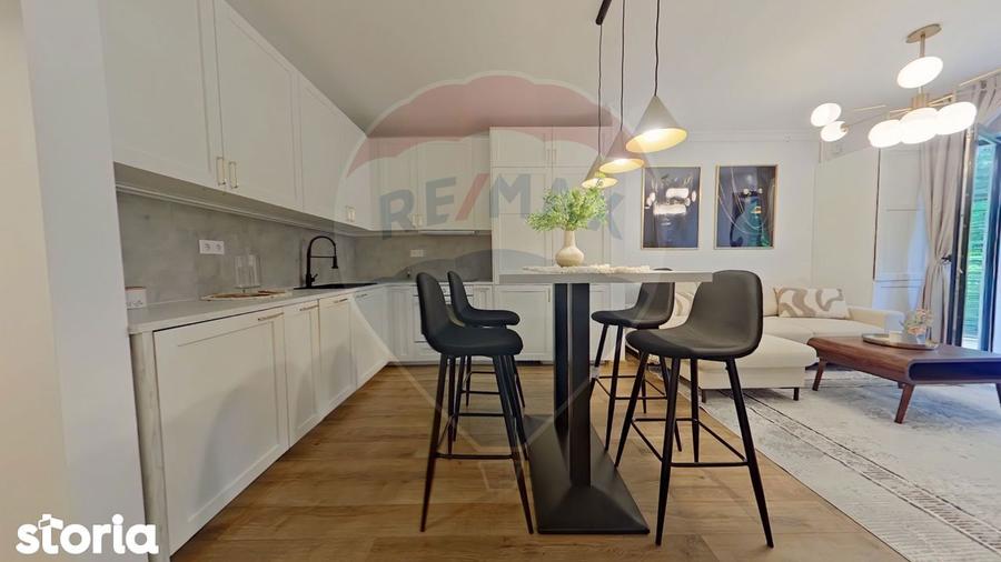 Apartament cu 2 camere, mobilat în Borhanci