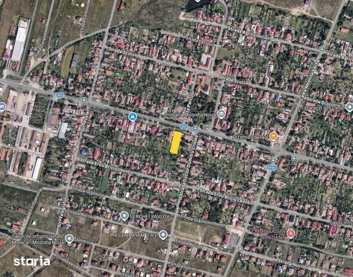 Teren ultracentral in Mo?ni?a Noua | 1267 mp | Vad comercial excelent - 2