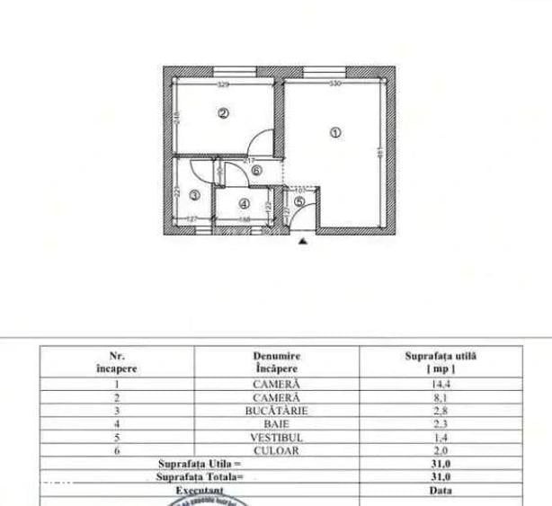 Apartament cu 2 camere semidecomandat în Gorjului