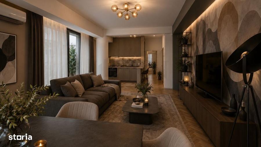 Apartament cu 3 camere semidecomandat, mobilat în Aviatorilor