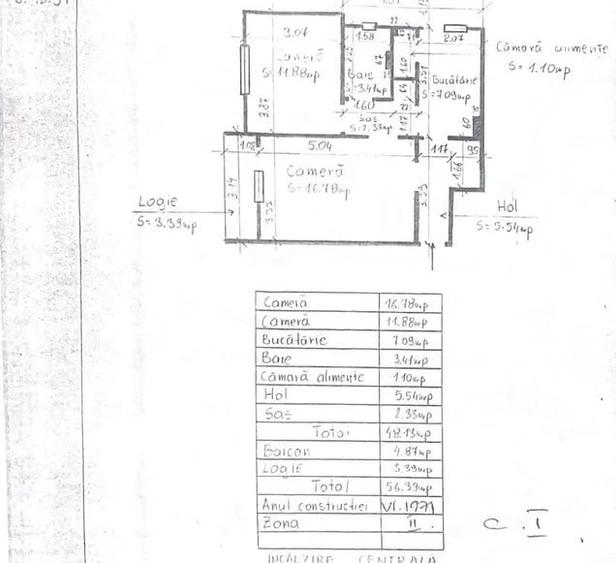 Apartament cu 2 camere decomandat, mobilat în Gheorgheni