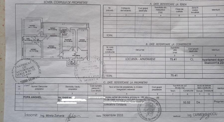 Apartament cu 4 camere semidecomandat, mobilat în Faleza Nord