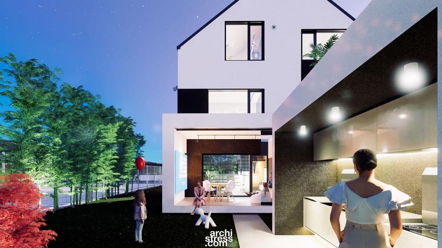 Duplex cu 5 camere cu Canalizare în Dumbrăvița