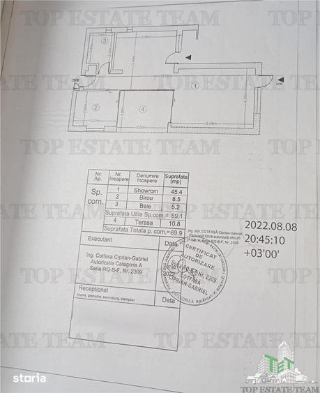 Spațiu comercial, de 59 mp, în Central