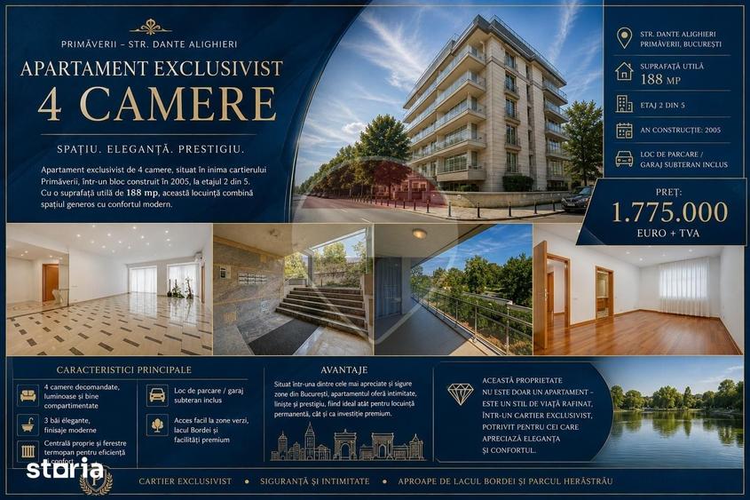 Apartament cu 4 camere decomandat în Primăverii