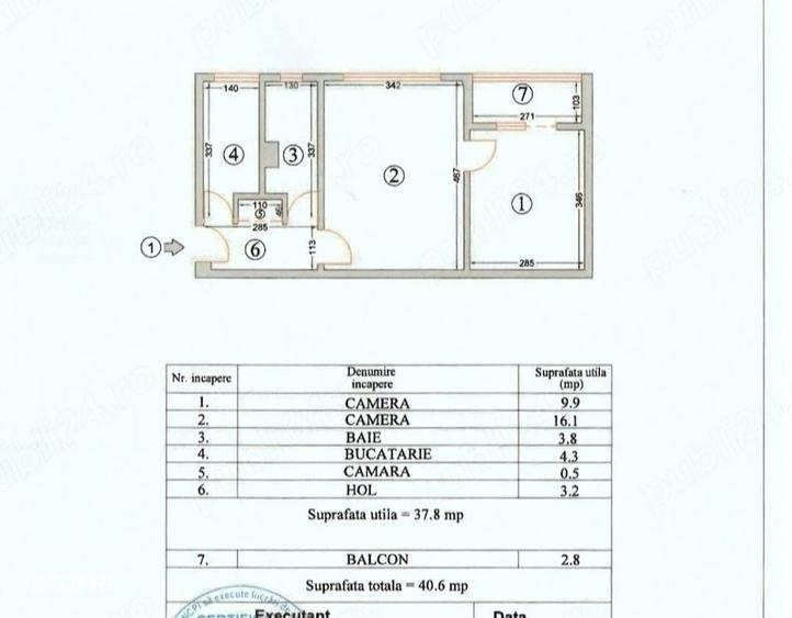 Apartament cu 2 camere semidecomandat în Inel II