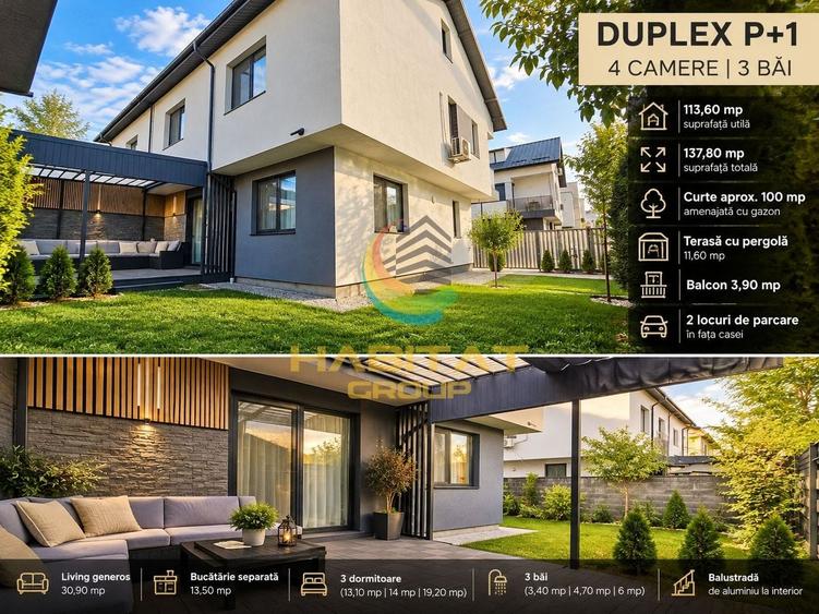 Duplex cu 4 camere cu Canalizare în Central