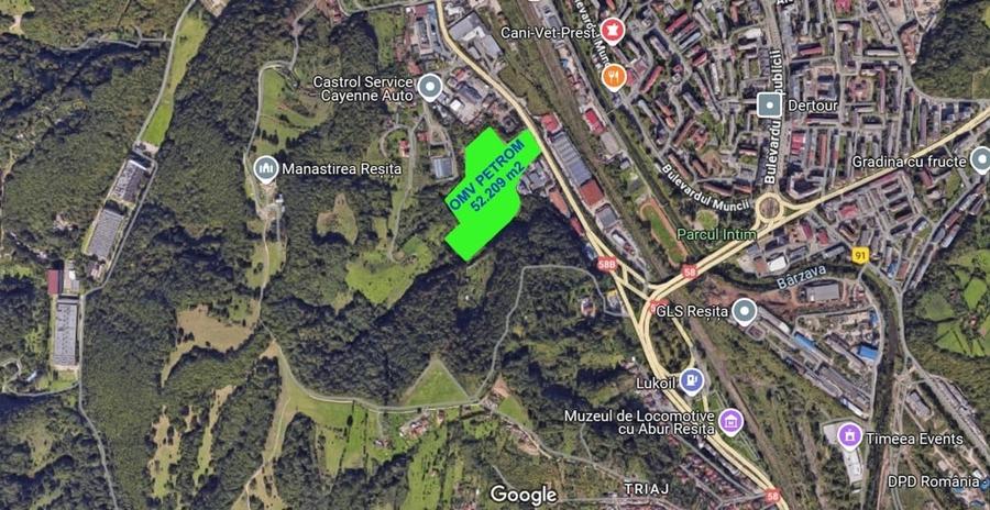 Teren Construcții intravilan de 52209 mp, în Sud-Vest
