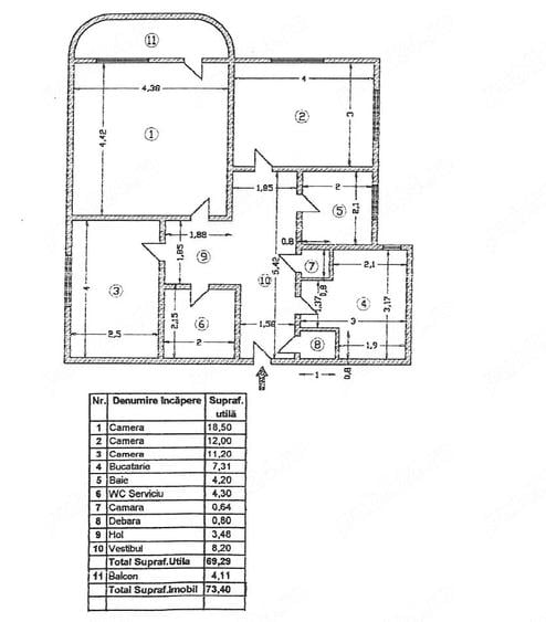 Apartament 3 camere decomandat de inchiriat zona Rahova - Petre Ispirescu - 3