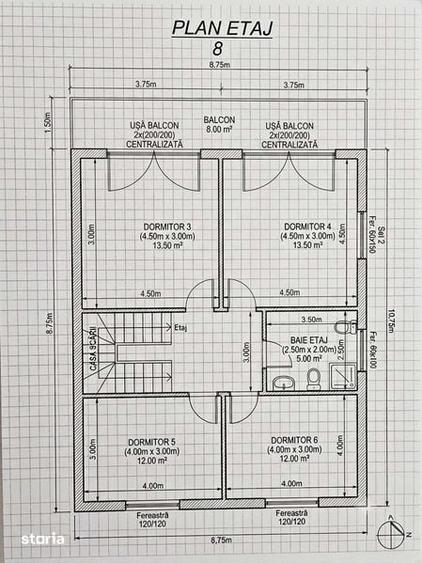 Casă cu 4 camere cu Teren 170 Mp în Central