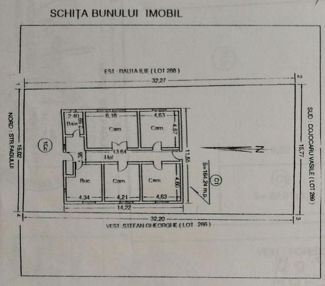 Casă cu 4 camere cu Teren 1000 Mp în Medgidia