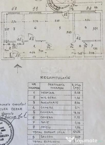 3 camere 71 mp la 5 minute de Parcul IOR, bloc 1983 - 4