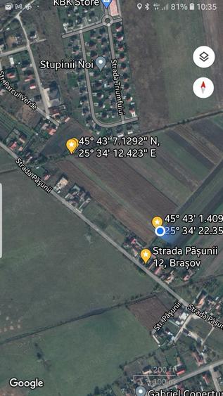 Teren de 2932 mp, în Stupini