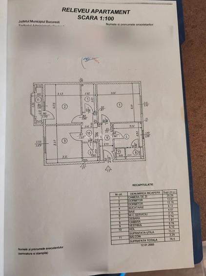 Apartament cu 3 camere decomandat în Sebastian