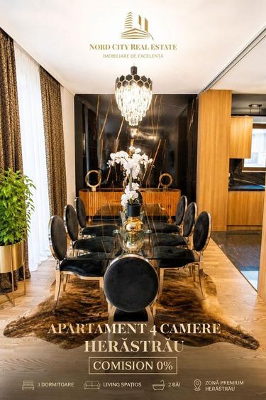Apartament cu 4 camere decomandat, mobilat în Herăstrău