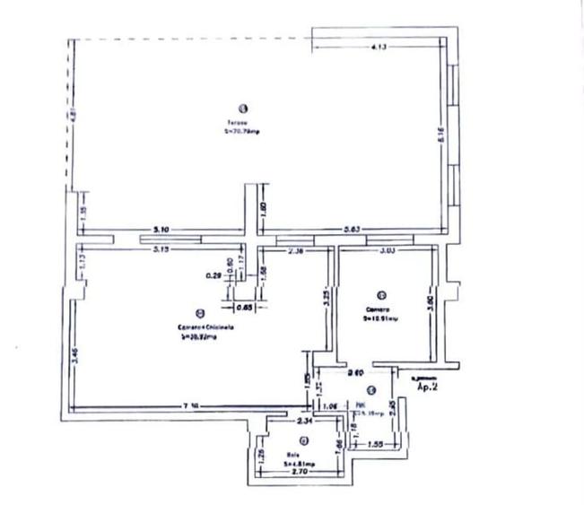 APARTAMENT 2 CAMERE DE VANZARE 70 MP TERASA INCHISA COMPLEX TORONTO - 8