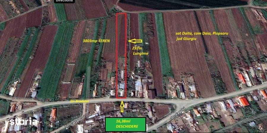 Casă cu 4 camere cu Teren 3800 Mp în Daia