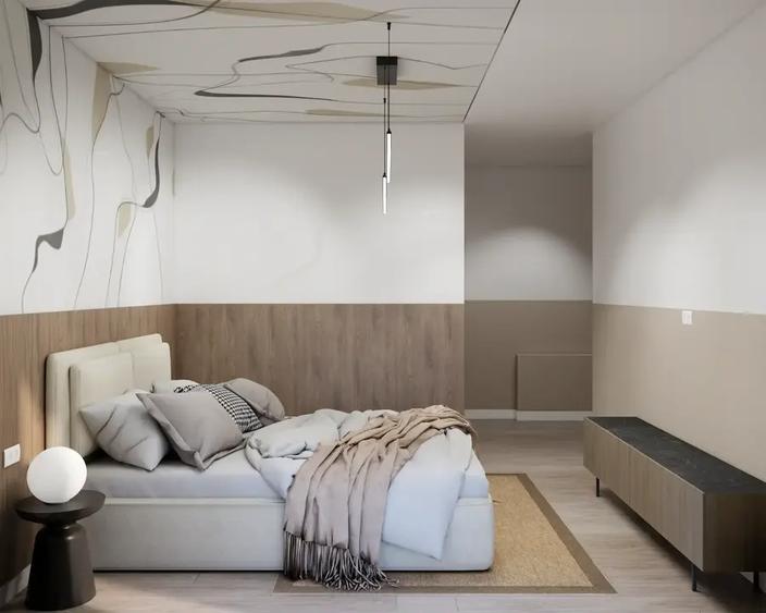 Apartament cu 3 camere semidecomandat, mobilat în Voluntari