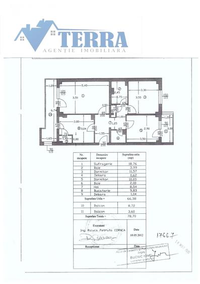 Apartament cu 3 camere decomandat, mobilat în Central