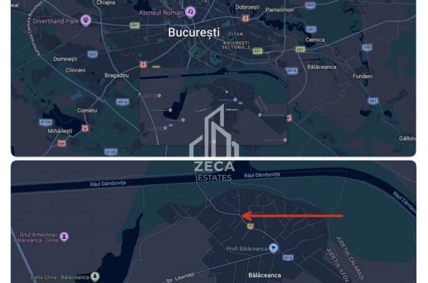 Teren Construcții intravilan de 5915 mp, în Bălăceanca