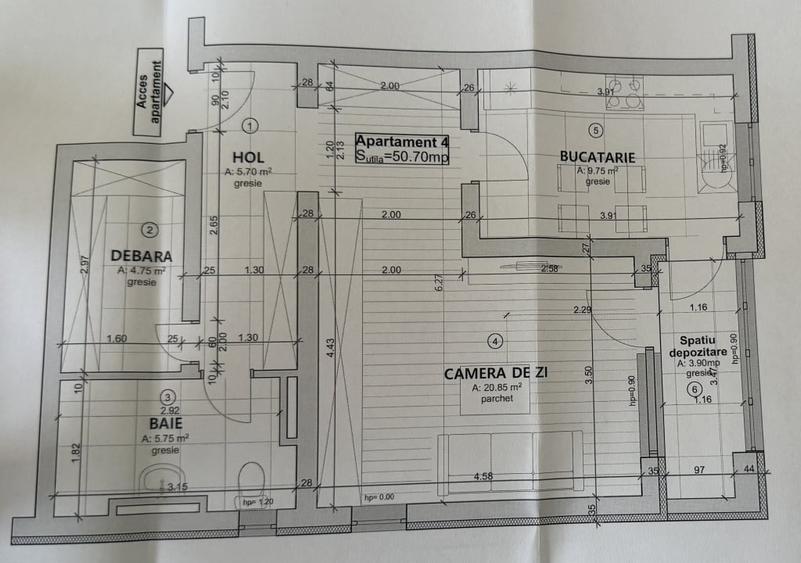 Garsonieră decomandată, mobilată în Chișoda