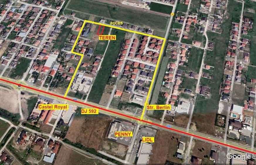 Teren Construcții intravilan de 677 mp, în Moșnița Nouă