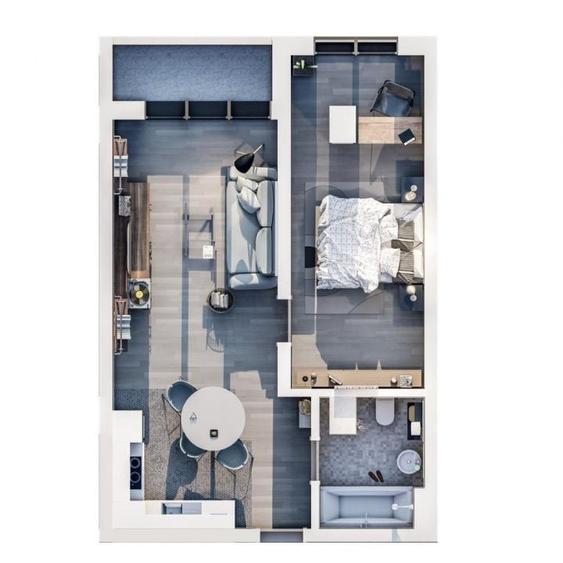 Apartament cu 2 camere în Central
