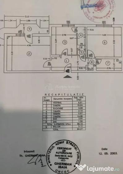 Apartament cu 2 camere decomandat în Sebastian