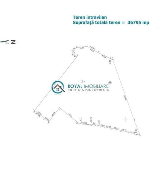 Teren agricol intravilan de 36795 mp, în Găgeni