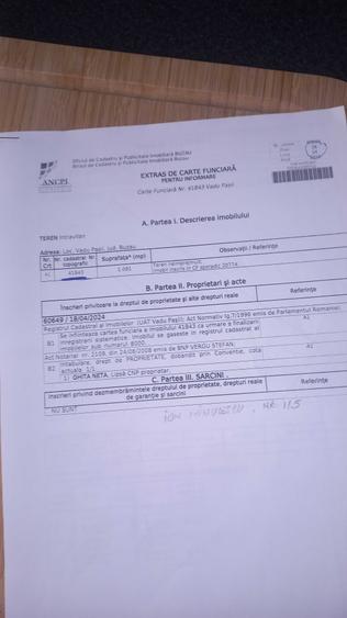 Teren de 1091 mp, în Exterior Vest