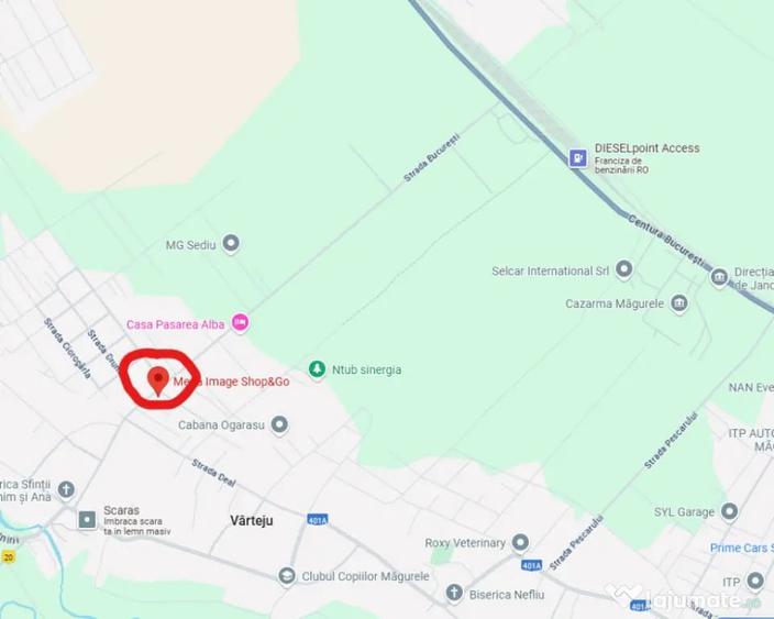 Apartament cu 2 camere decomandat în Vârteju