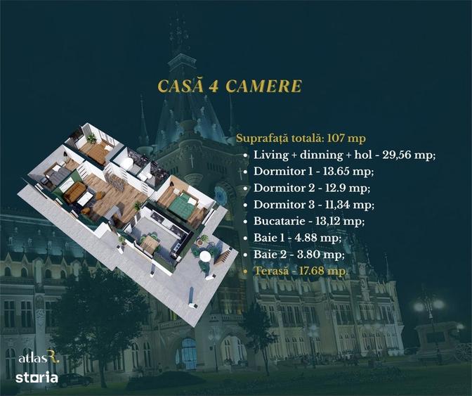 Casă cu 4 camere în Proselnici