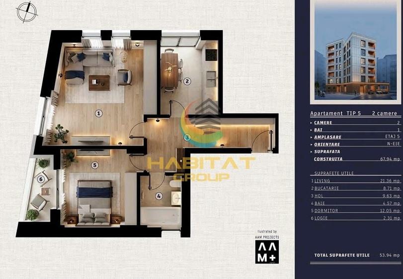 Apartament cu 2 camere decomandat în Tineretului