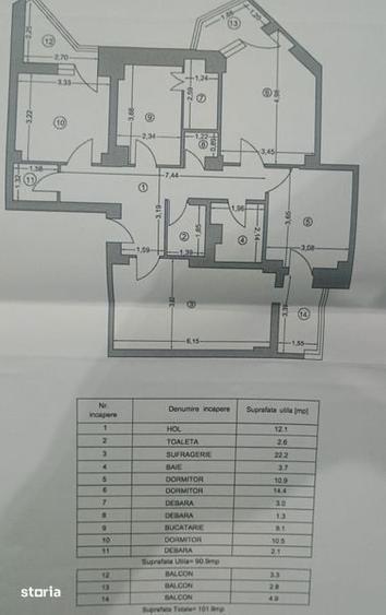 Vand apartament cu 4 camere - 5