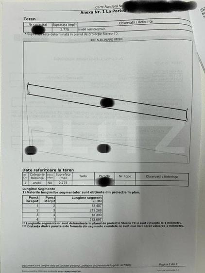 Teren Construcții extravilan de 2775 mp, în Galda de Jos