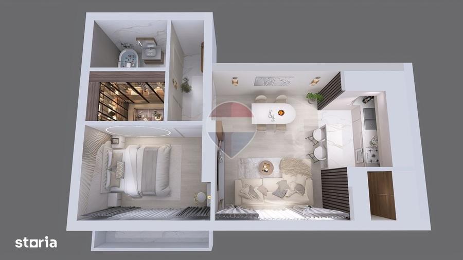 Apartament de vanzare 2 camere | Bragadiru Cartierul Latin Ghencea - 4